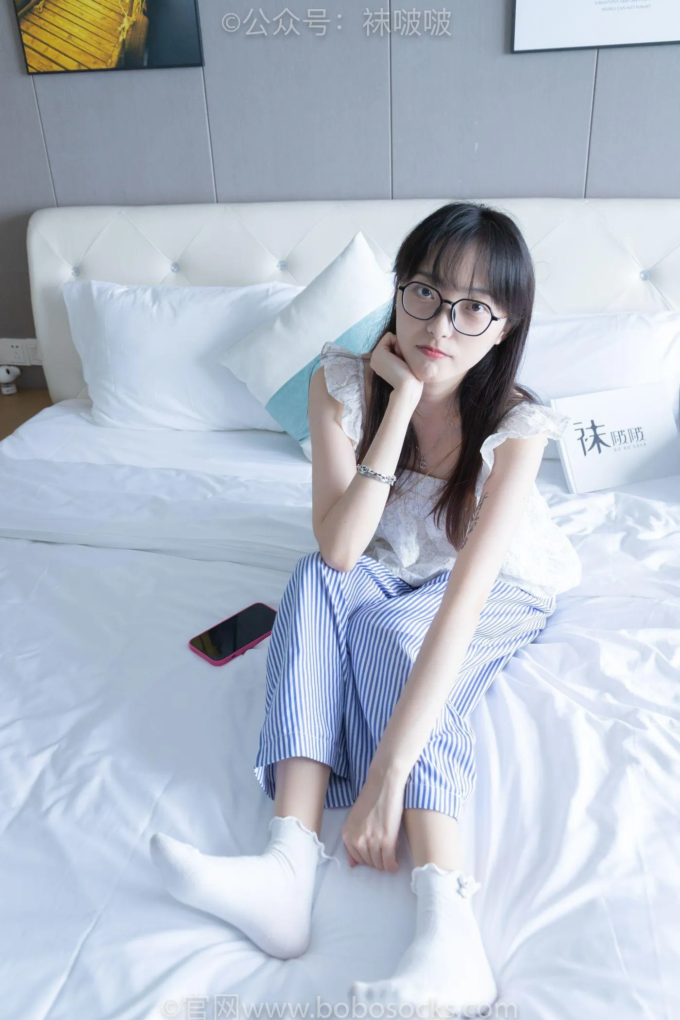 [BoBoSocks袜啵啵]NO.027 稚予- vans、白色棉袜、肉丝 [136P]插图6